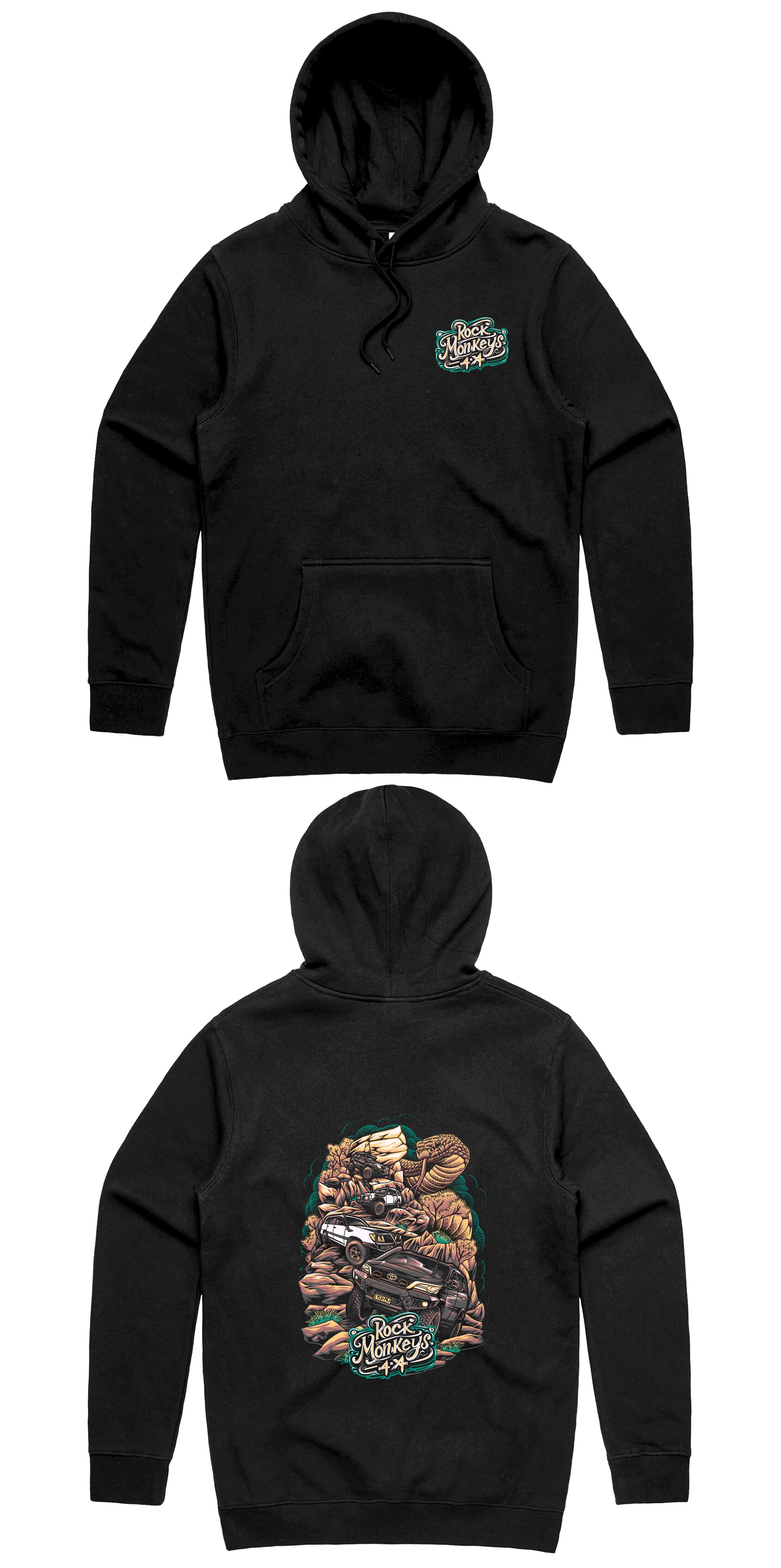 Unisex Rock Snake Hoodie