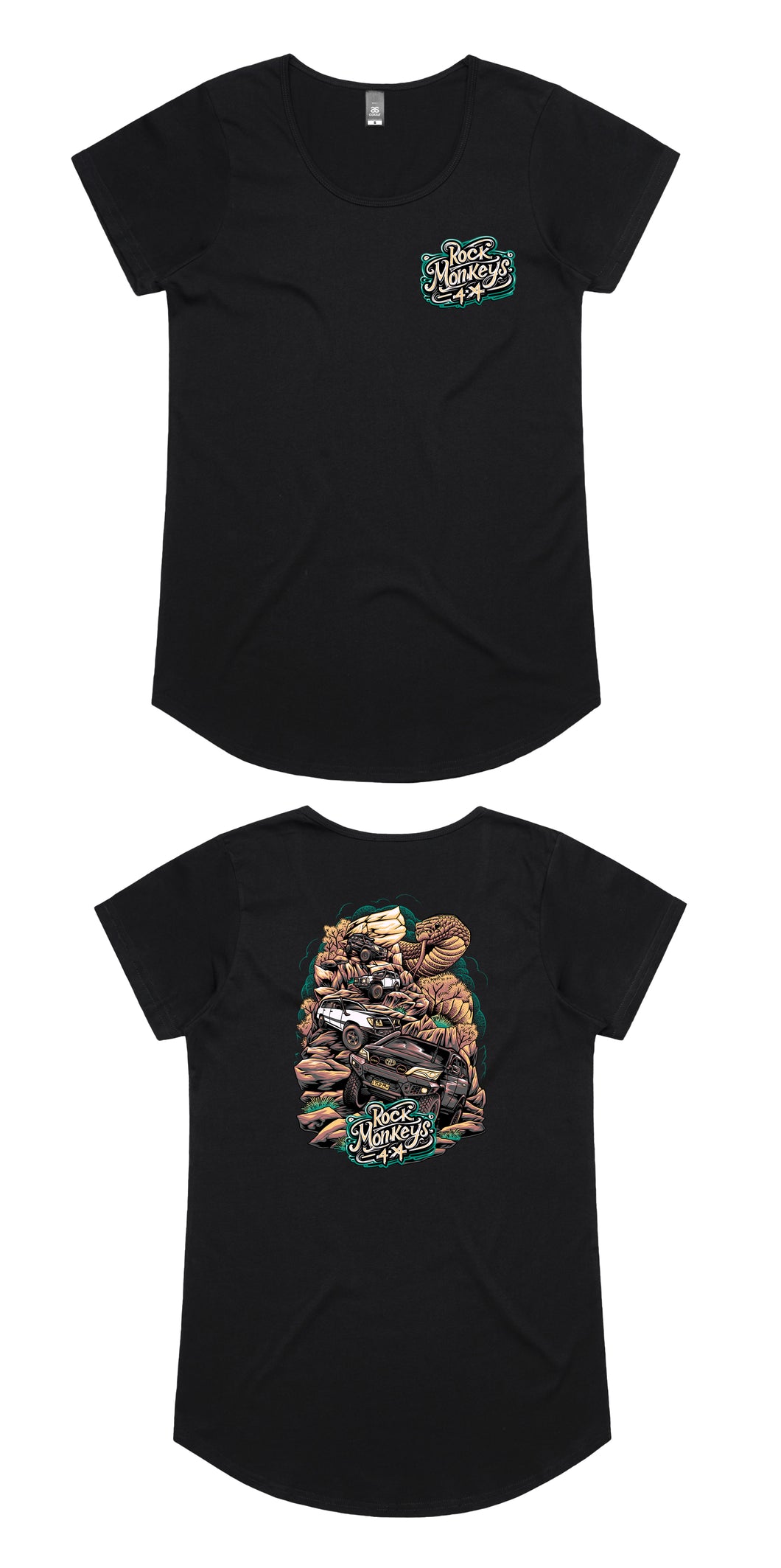 Rock Snake Women's Scoop Neck Tee
