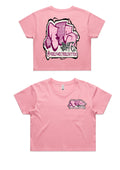 Feel the Steel | Pink Women's Crop Tee